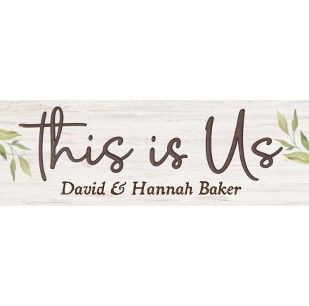 P. Graham Dunn This is Us Carved Sign