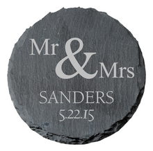 Load image into Gallery viewer, P. Graham Dunn Round Slate Set of 4 Coasters
