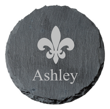 Load image into Gallery viewer, P. Graham Dunn Round Slate Set of 4 Coasters
