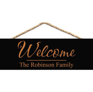 P. Graham Dunn Black Hanging Rectangle Sign