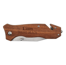 Load image into Gallery viewer, P. Graham Dunn Wood Knife with Clip
