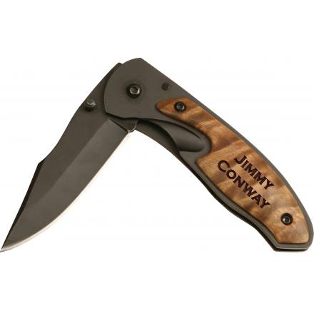 P. Graham Dunn Burl Handle Knife