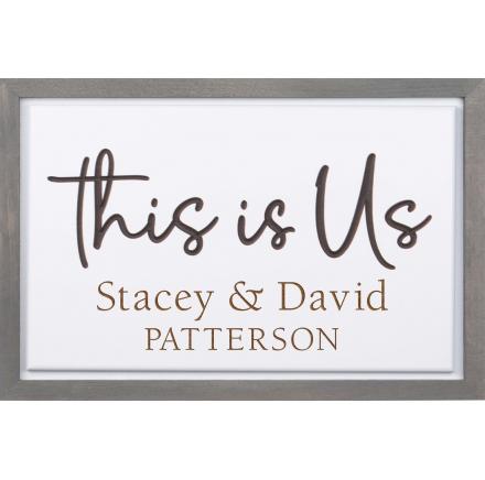 P. Graham Dunn This Is Us Carved Sign