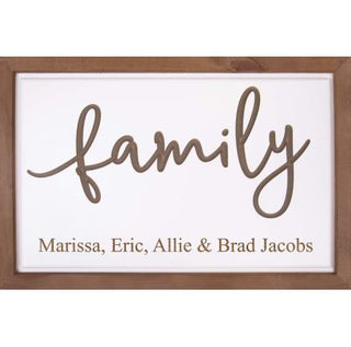 P. Graham Dunn Family Framed Sign