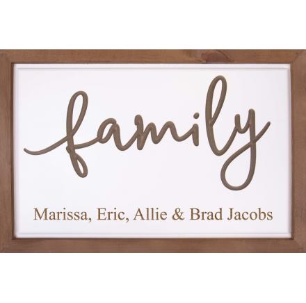 P. Graham Dunn Family Framed Sign