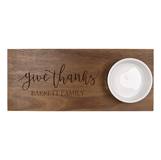 P. Graham Dunn Serving Board and Bowl Set