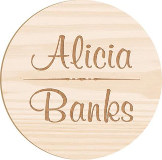 P. Graham Dunn Circle Wooden Sticker