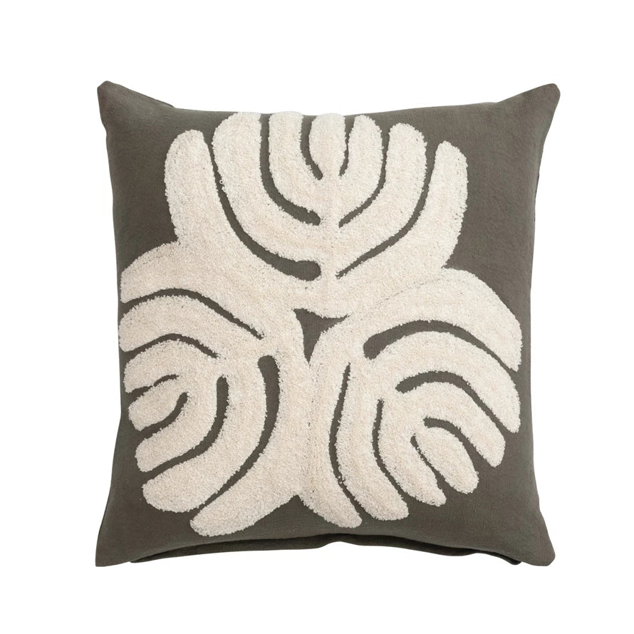 Embroidery & Abstract Design Pillow