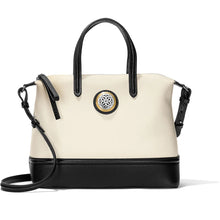 Load image into Gallery viewer, Brighton Black/White Audrey Satchel
