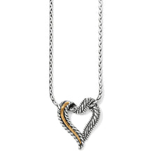 Load image into Gallery viewer, Brighton Callie 2-Tone Heart Necklace
