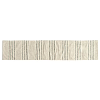 Grey Striped Table Runner