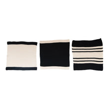 Load image into Gallery viewer, Black &amp; Cream Cotton Knit Dish Cloths
