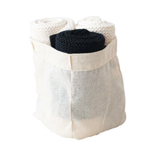 Load image into Gallery viewer, Black &amp; Cream Cotton Knit Dish Cloths

