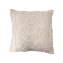 Load image into Gallery viewer, 18&quot; Woven Cotton Jacquard Pillow
