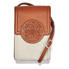 Load image into Gallery viewer, Brighton Cognac/White Daytime Phone Organizer
