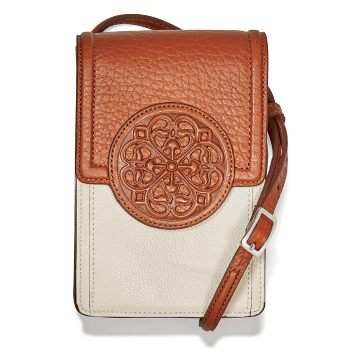 Brighton Cognac/White Daytime Phone Organizer