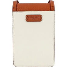 Load image into Gallery viewer, Brighton Cognac/White Daytime Phone Organizer
