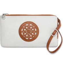 Load image into Gallery viewer, Brighton Brown/White Duet Zip Pouch
