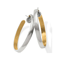 Load image into Gallery viewer, Brighton Ferrara Entrata Medium Hoop Earrings Silver-Gold

