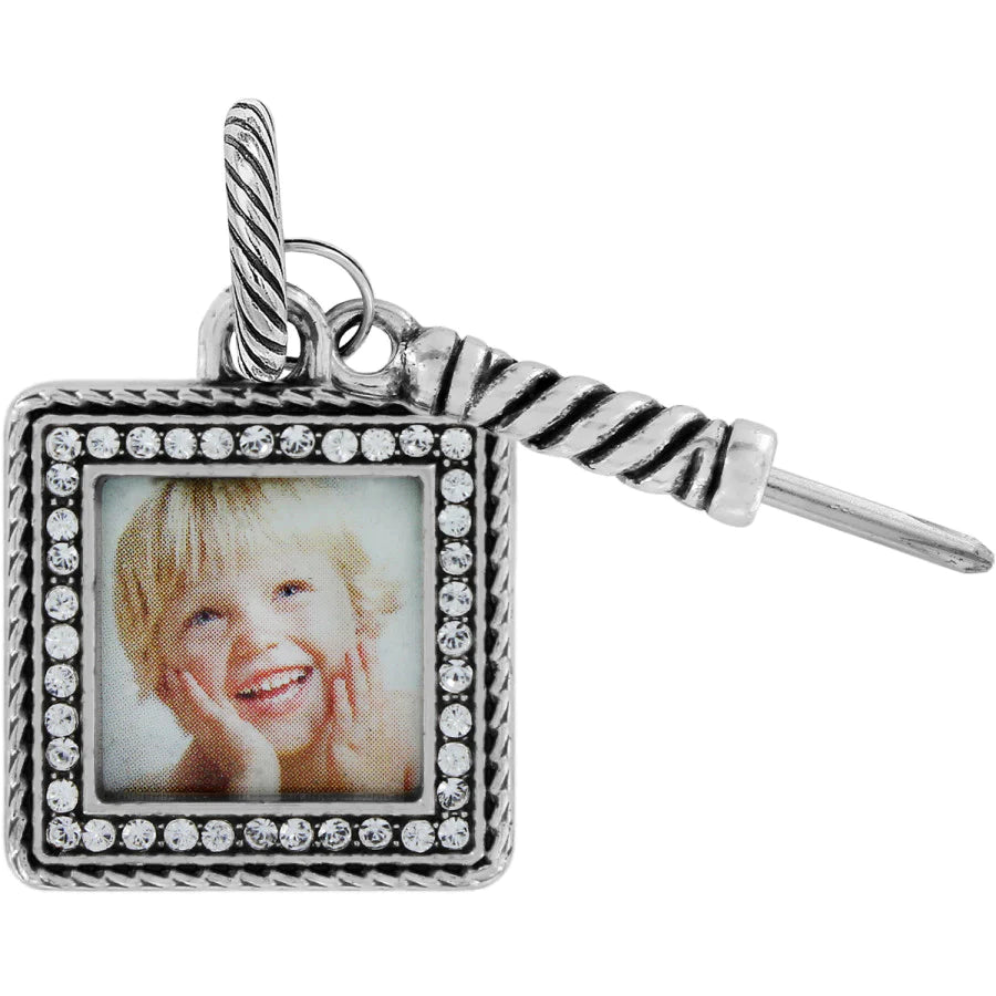Brighton Memento Square Photo Charm