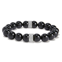 Load image into Gallery viewer, Brighton Black Meridian Stretch Bracelet
