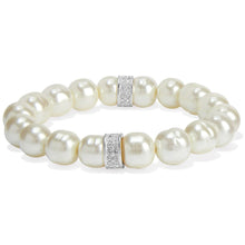 Load image into Gallery viewer, Brighton Cream Meridian Stretch Bracelet
