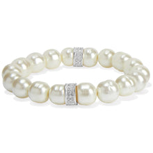Load image into Gallery viewer, Brighton Cream Meridian Stretch Bracelet
