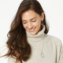 Load image into Gallery viewer, Brighton Pebble Open Teardrop Necklace

