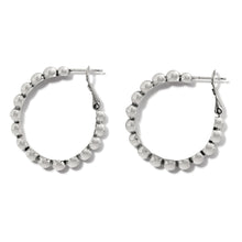 Load image into Gallery viewer, Brighton Twinkle Granulation Medium Hoop Earrings
