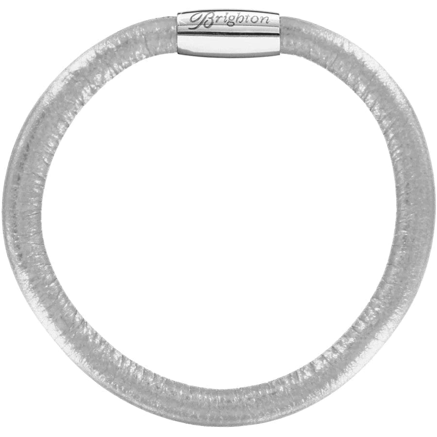 Brighton Silver Metallic Woodstock Bracelet