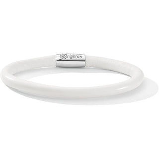 Brighton Medium/Large White Woodstock Single Bracelet